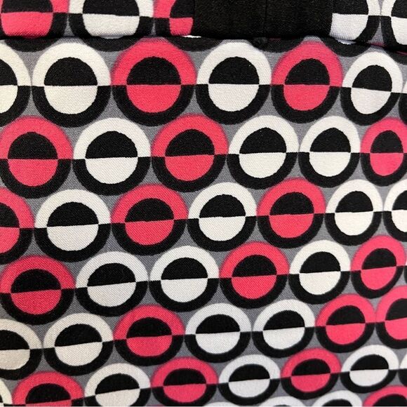 London Times Stylish Black and pink geometric Patterned business Dress - Picture 4 of 13